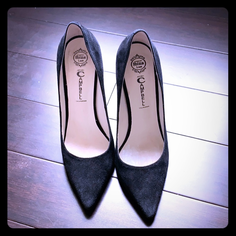 Black Suede Pumps